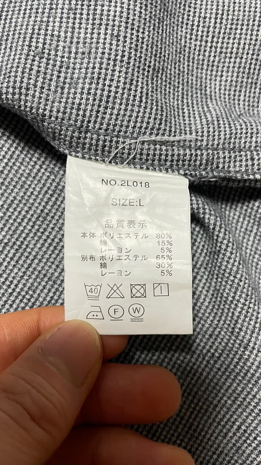 JPN 00s 일본빈티지 Y2K 아메카지 칸사이 야마모토 옴므 도트 셔츠 상품이미지9