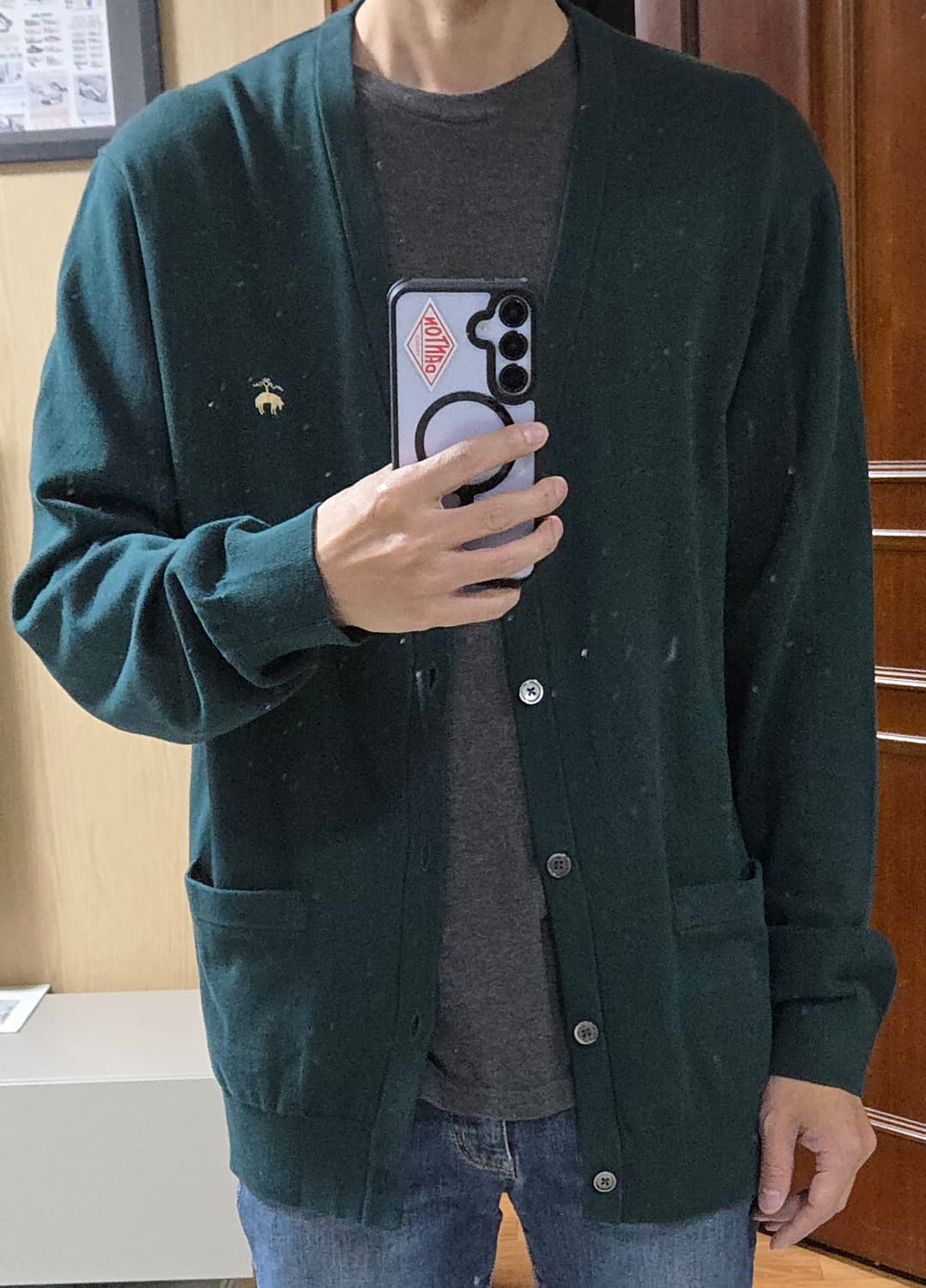 (착샷) 브룩스브라더스 가디건 수피마 코튼 상품이미지9