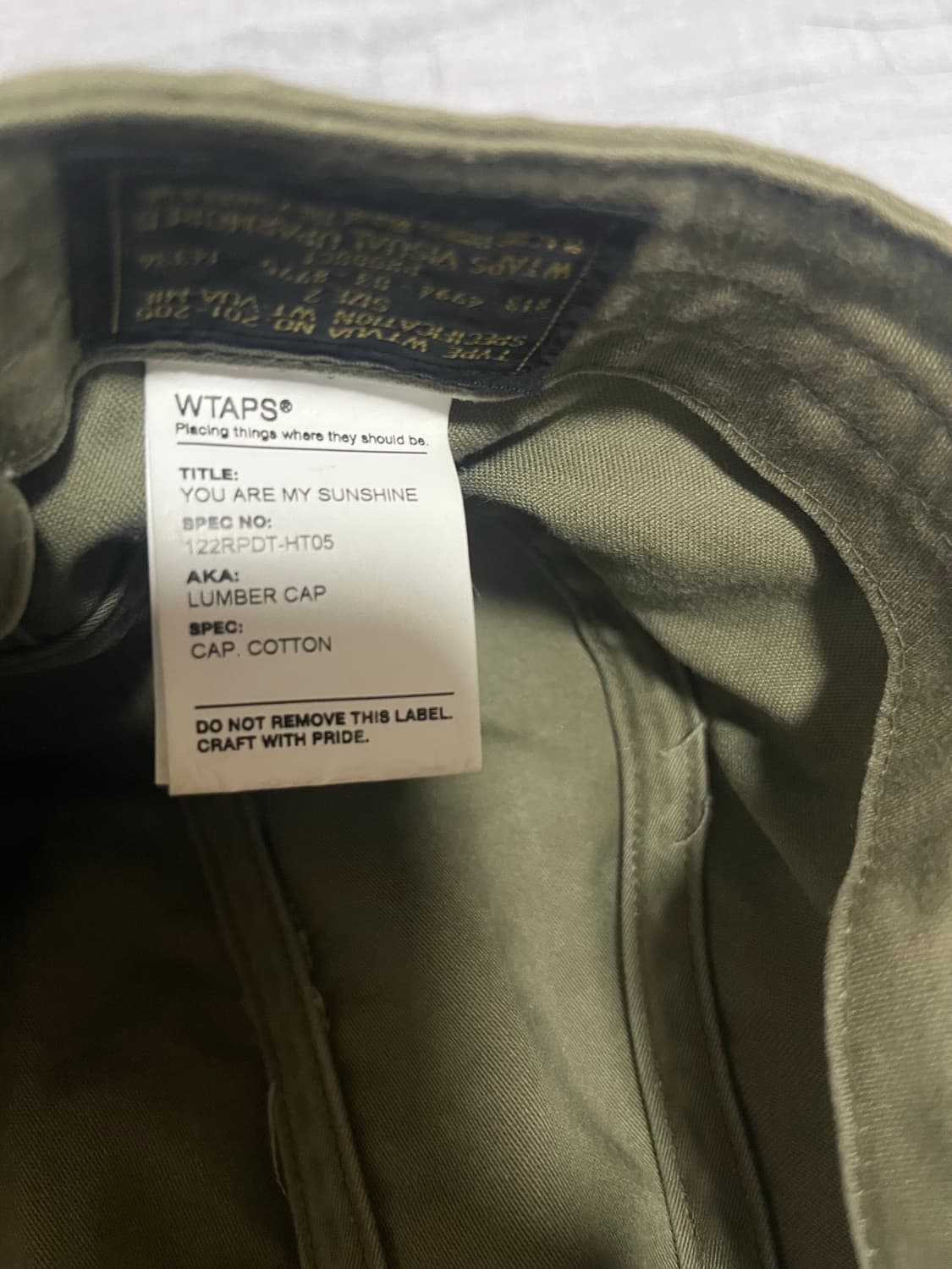 Wtaps 더블탭스 캡 상품이미지4