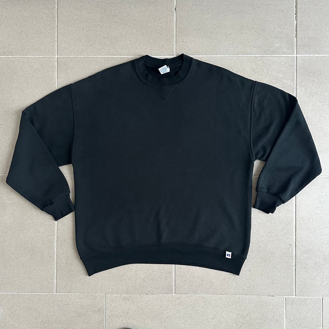 90s 빈티지 러셀 스웻셔츠 블랙 XL USA 상품이미지1