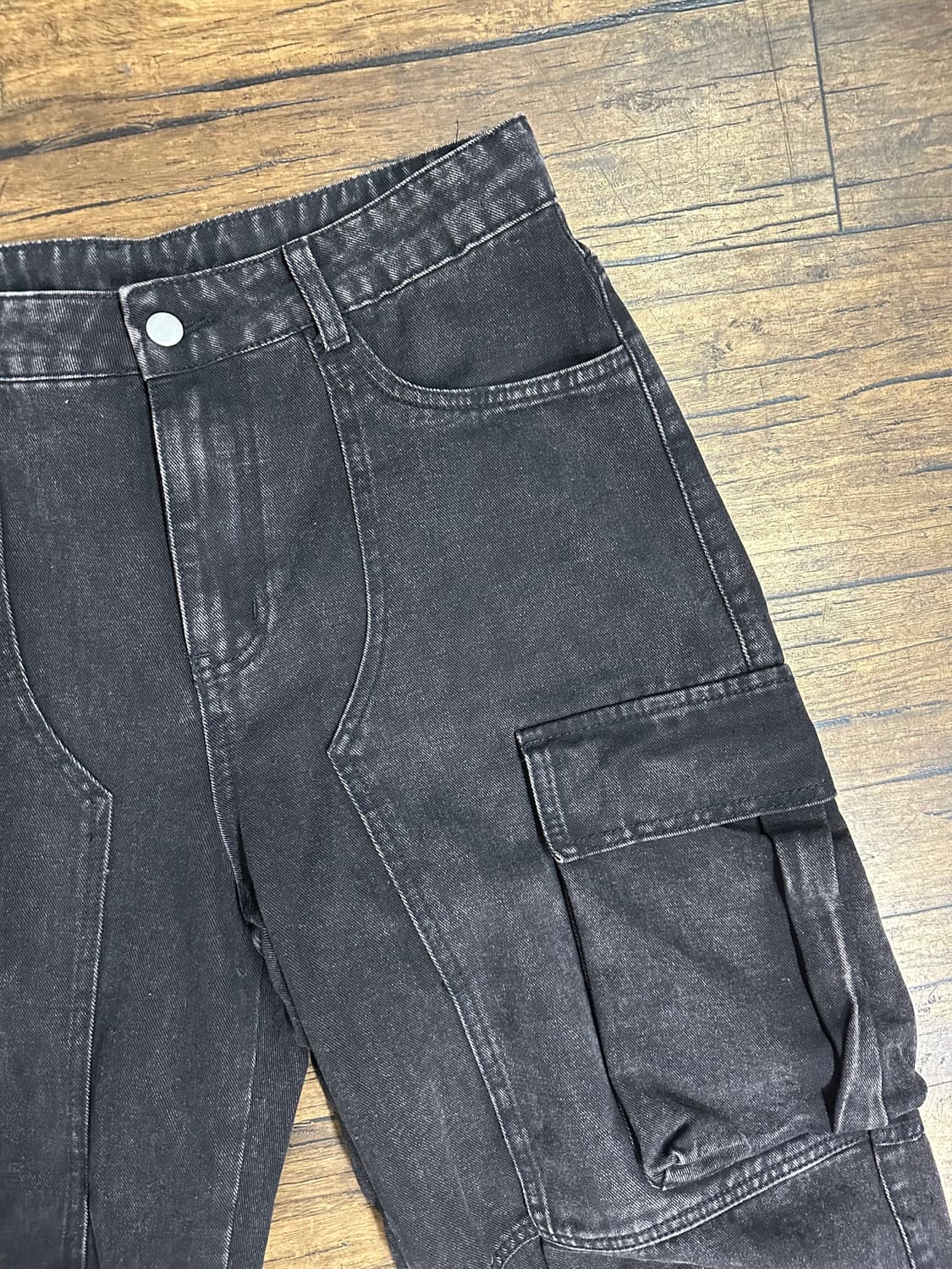 잘생긴카고 데님 팬츠 실측사이즈L 상품이미지3