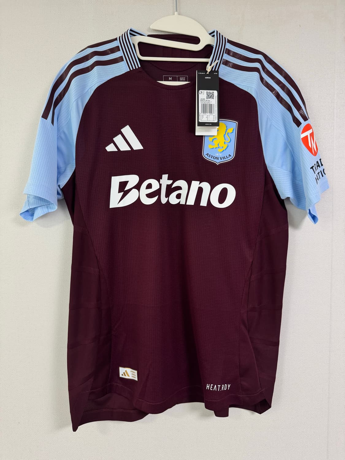 24-25 아스톤빌라 어센틱 홈 정품 유니폼 M 상품이미지1