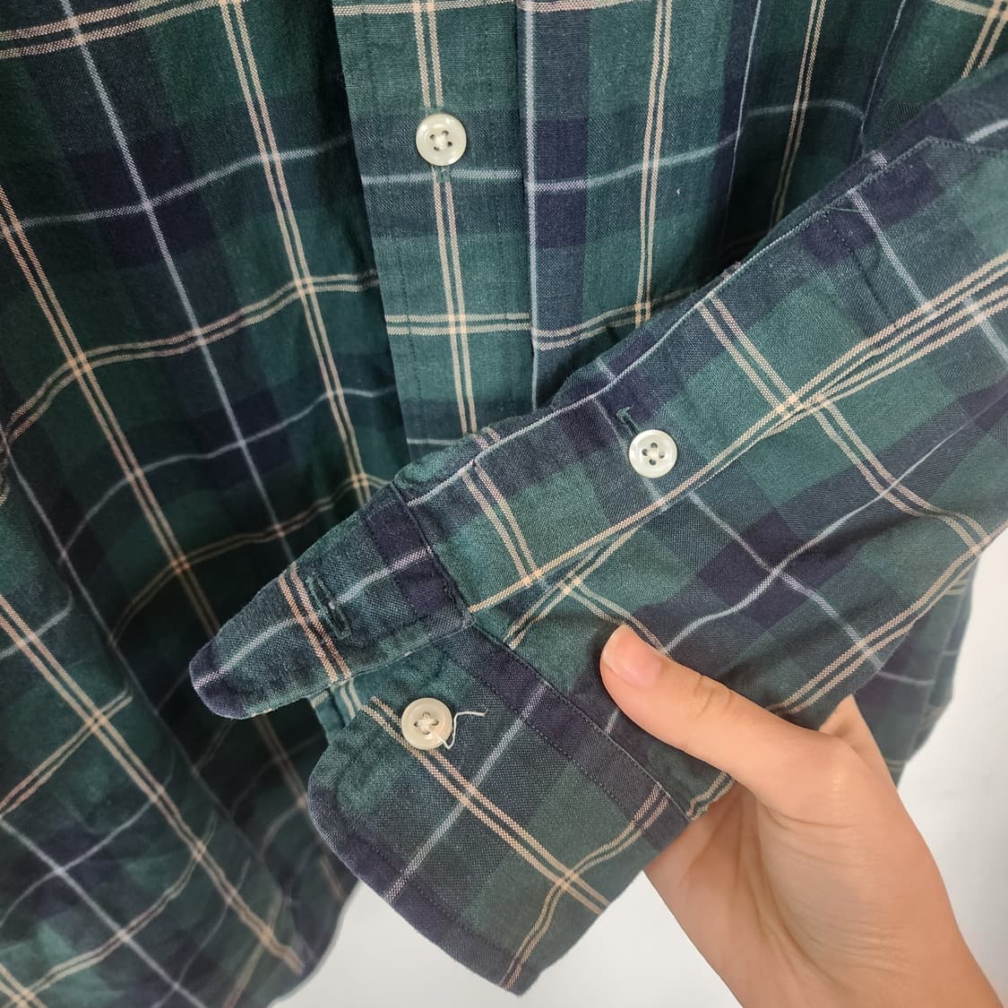 폴로 랄프로렌 그린 체크 셔츠 상품이미지4