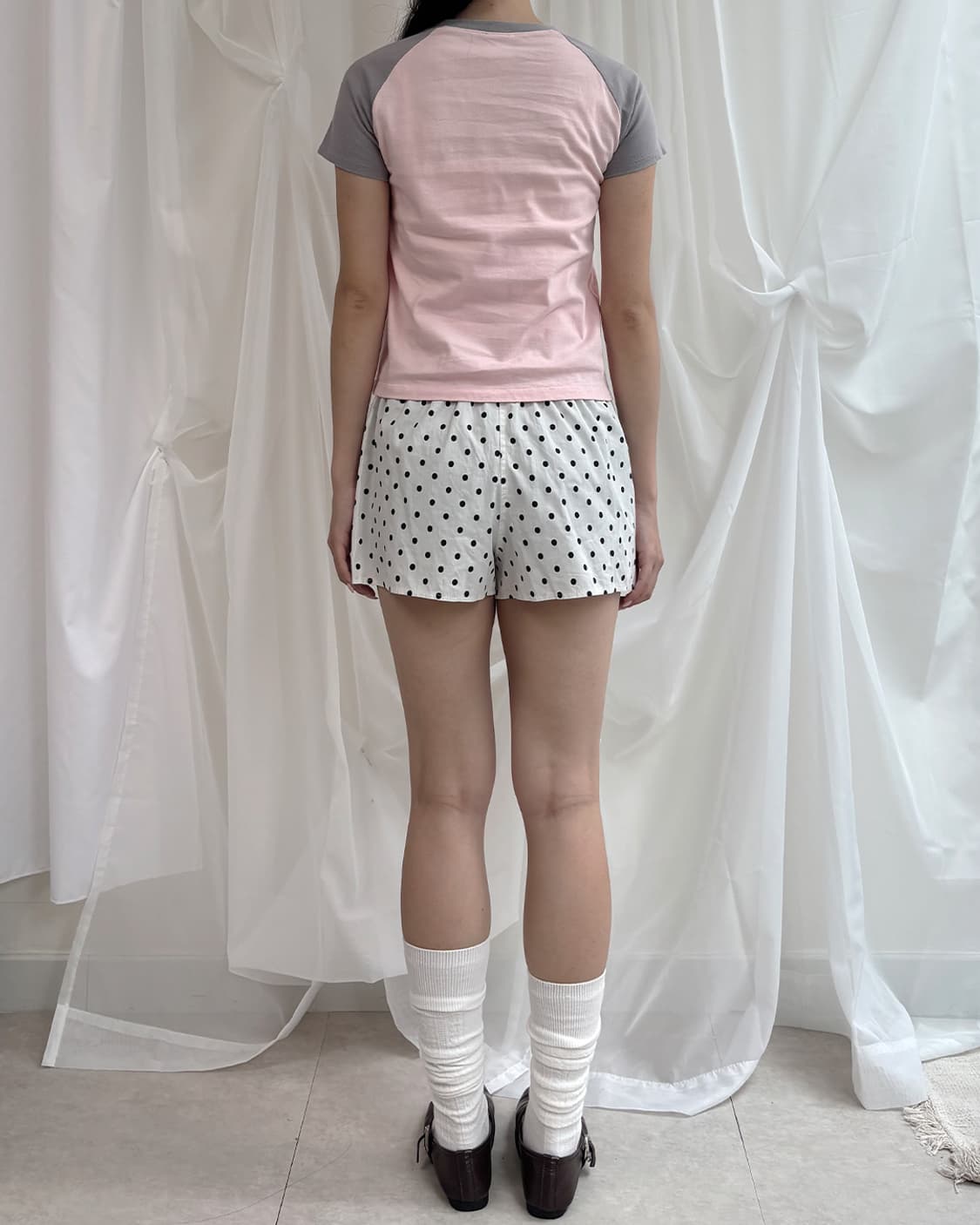 Adidas pink grey raglan t-shitt 상품이미지8