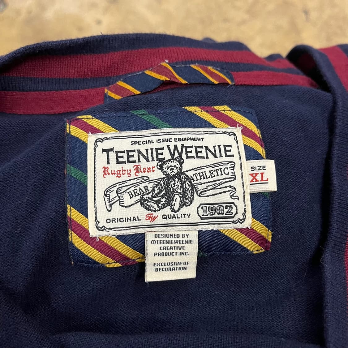 티니위니 네이비 버건디 브이넥 니트 가디건  상품이미지5