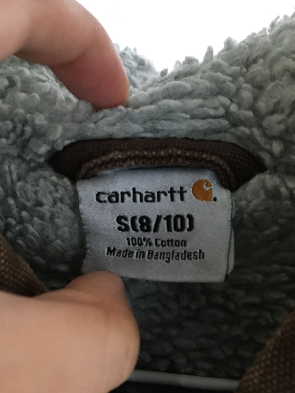 칼하트 키즈/우먼 빈티지 후드 집업 브라운 상품이미지3