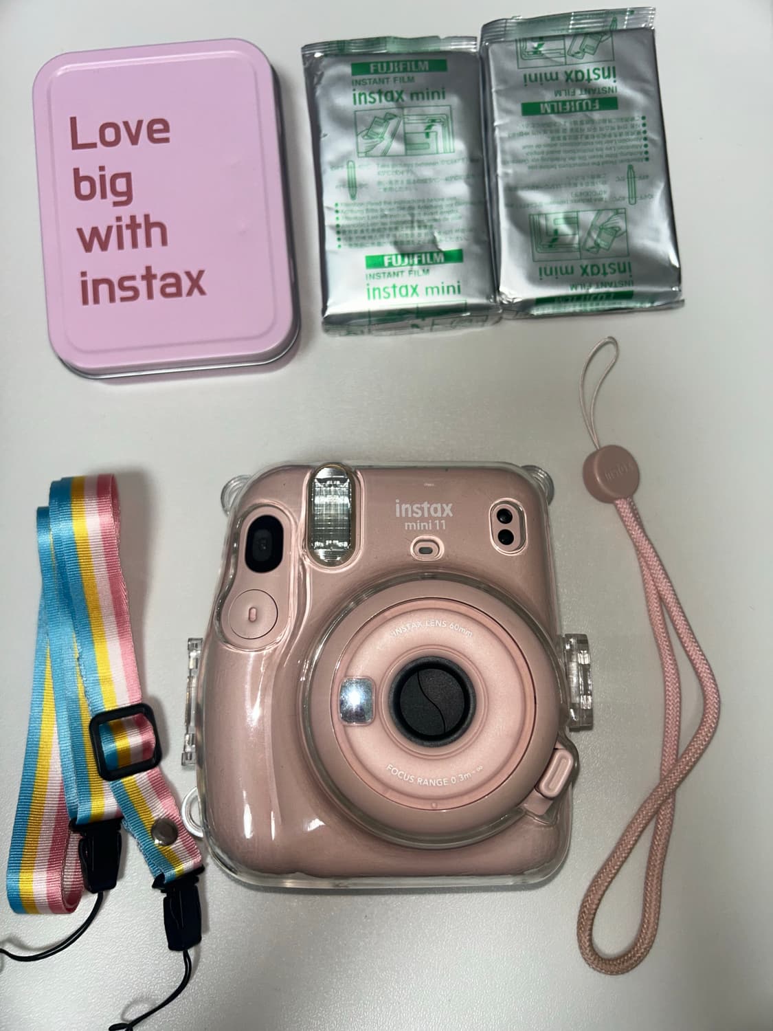 인스탁스 미니 11 핑크+필름 20장+케이스  상품이미지4