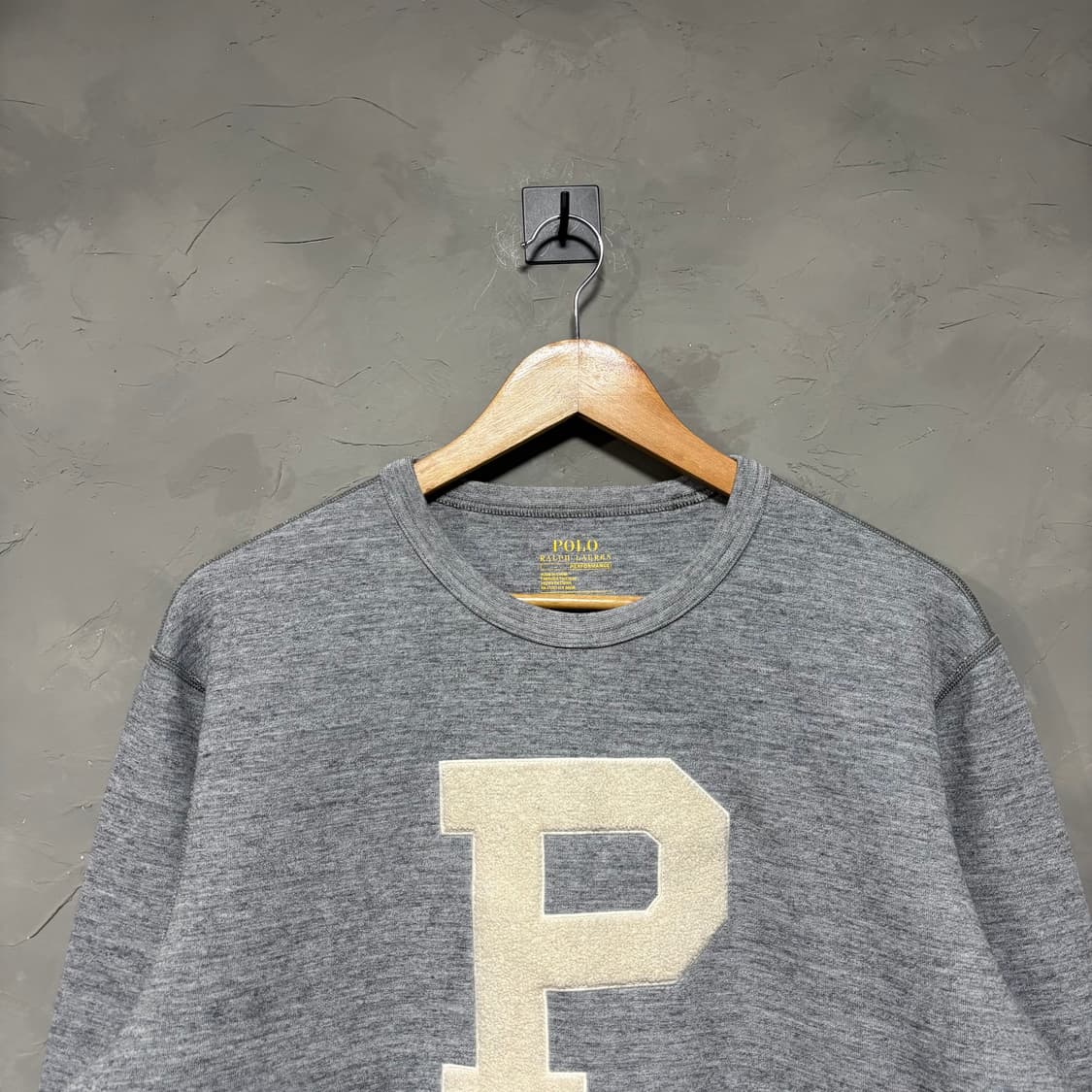 폴로 랄프로렌 신형 빅로고 맨투맨 회색 상품이미지2