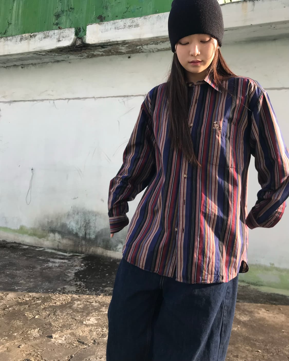 빈티지 스트라이프 퍼피 셔츠  상품이미지2