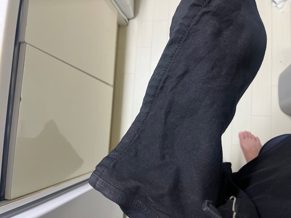 V3 에모스탠스클럽 레더 바이커 플레어진 2사이즈 상품이미지3