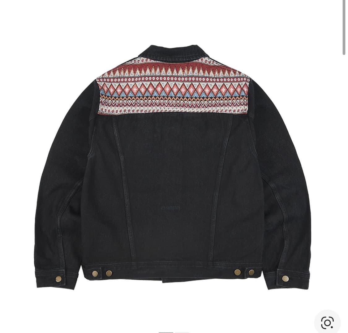 이알에스코 데님 트러커 자켓 블랙 상품이미지2