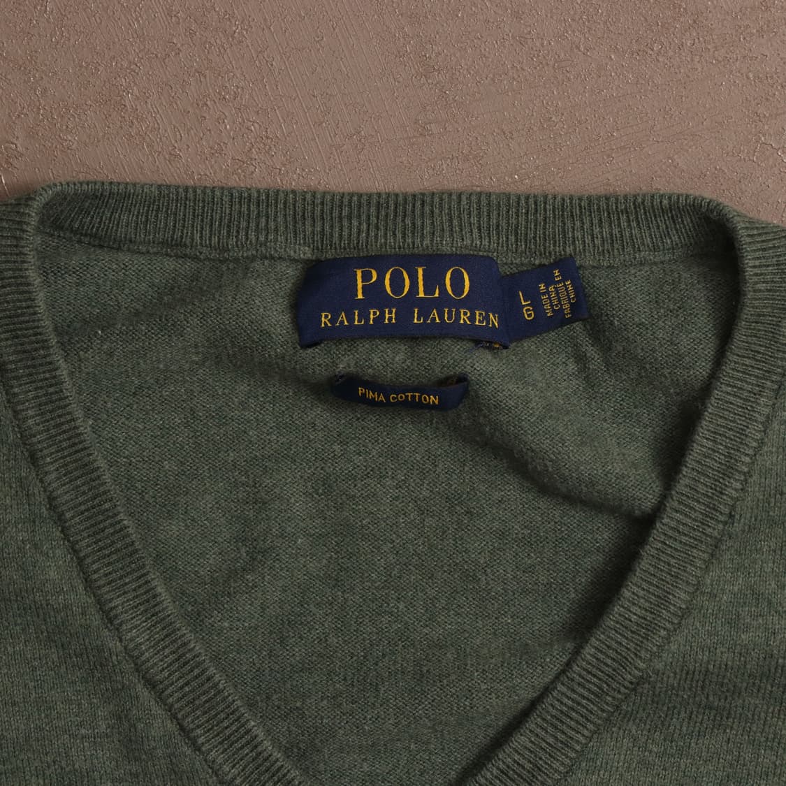 폴로 랄프로렌 피마코튼 니트 카키 A1746 상품이미지3