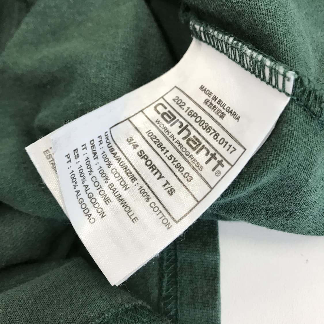 칼하트 아치로고 7부 슬리브 [M] 상품이미지6