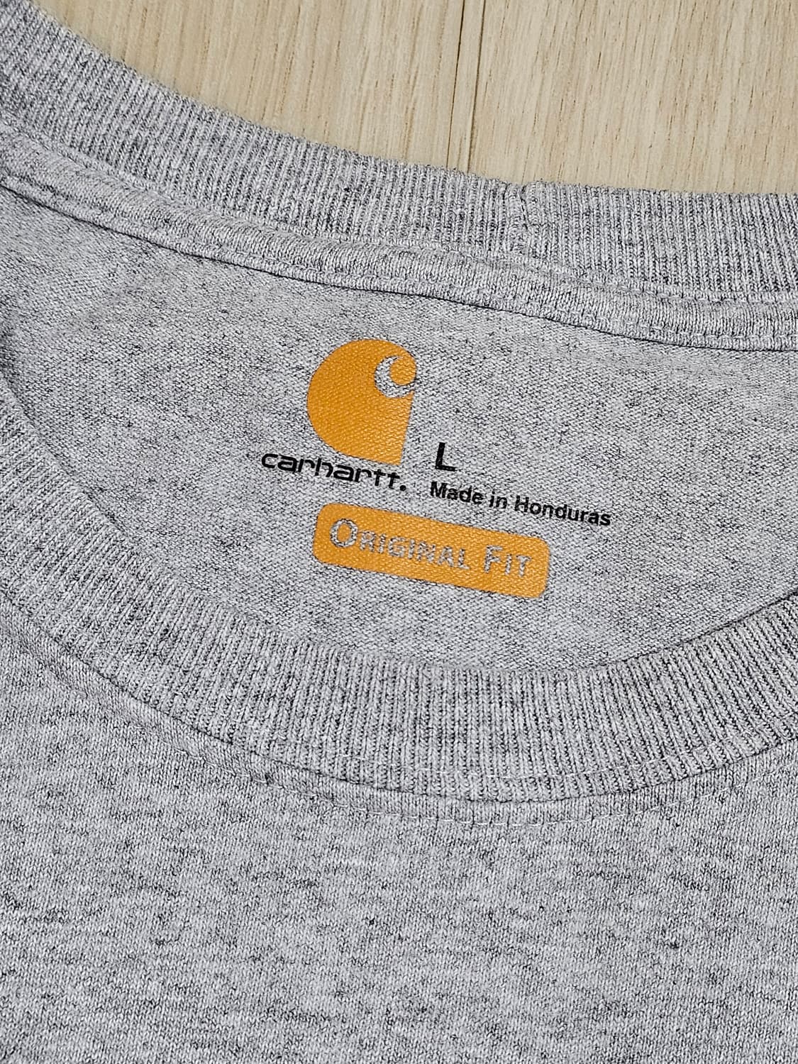 [L] 칼하트 K231 슬리브 로고 반팔 티셔츠 (헤더 그레이) 상품이미지3