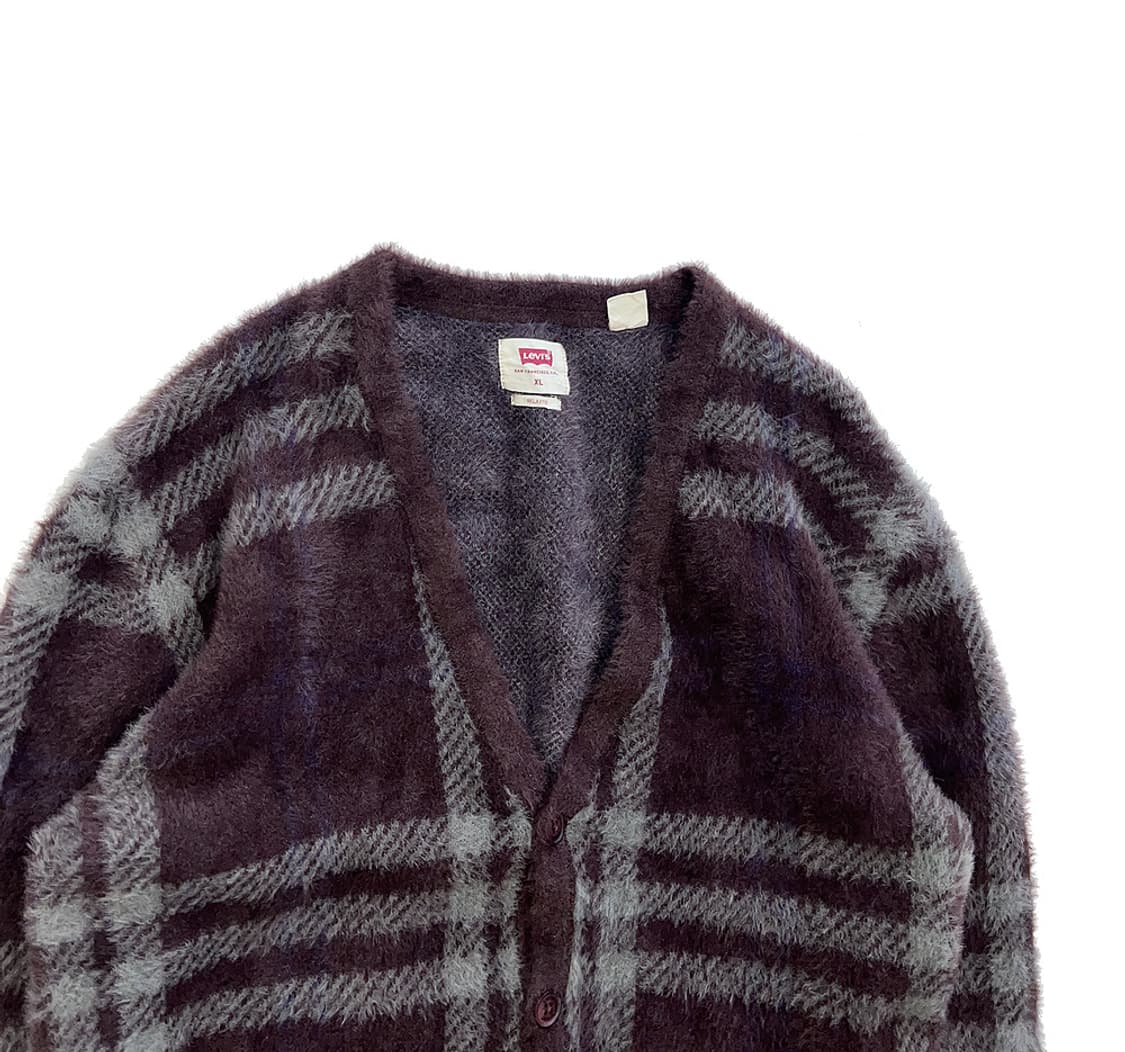 리바이스 체크 가디건 상품이미지3