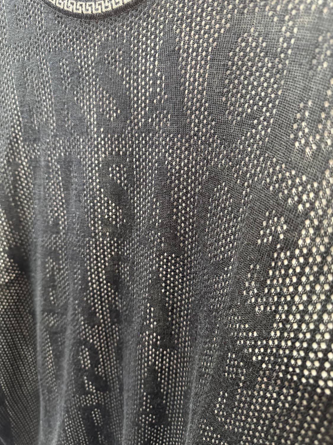 빈티지 베르사체 진스 쿠튀르 레터링펀칭니트100-105 상품이미지2