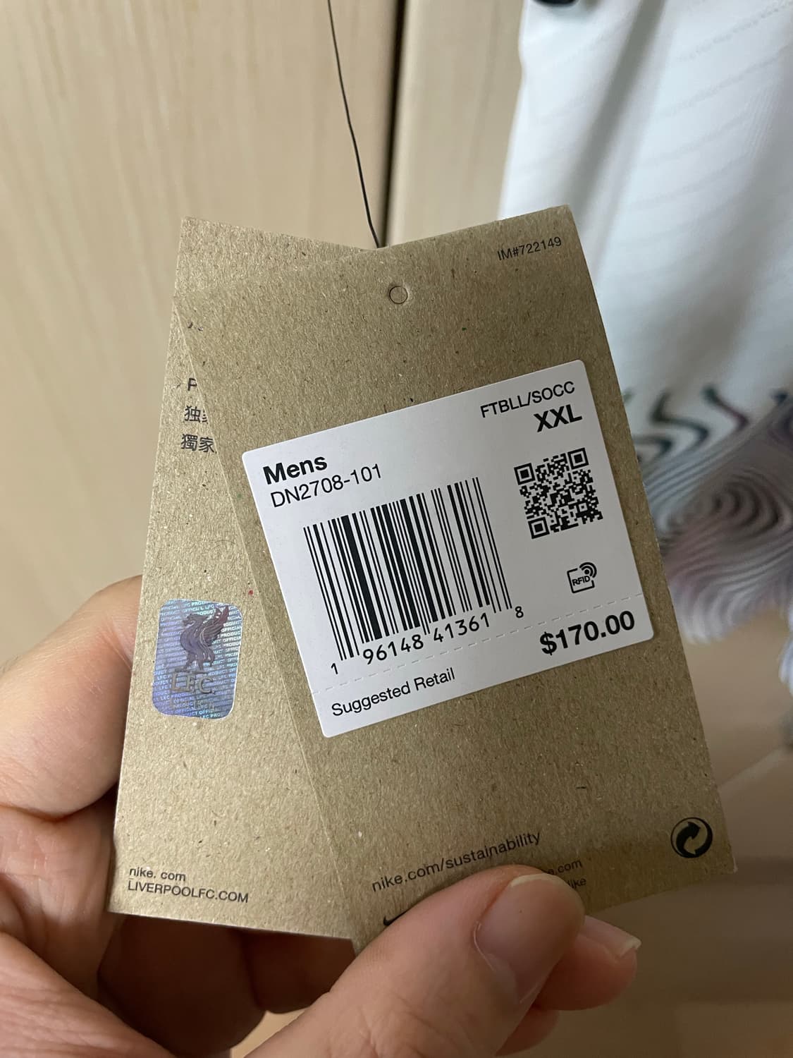 [해외XXL] 나이키 리버풀 22/23 써드 어센틱 유니폼(✨새상품) 상품이미지4