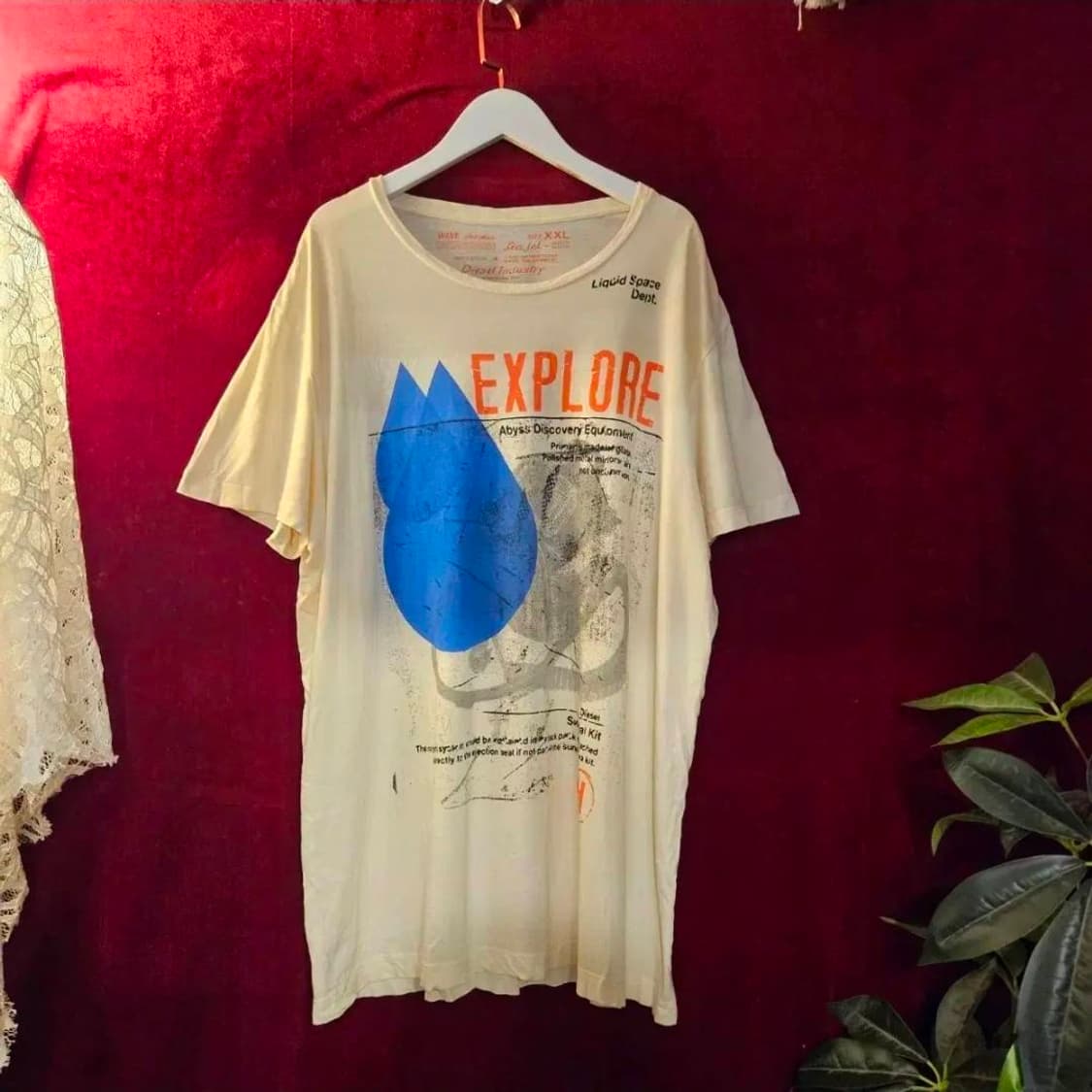 디젤(Diesel) 90's Vintage Y2k 프린팅 반팔티셔츠 상품이미지1