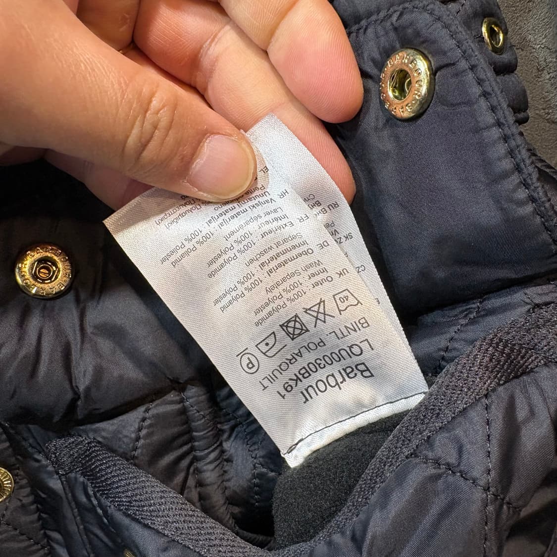 [34] Barbour 바버 인터내셔널 퀼팅 자켓 상품이미지8