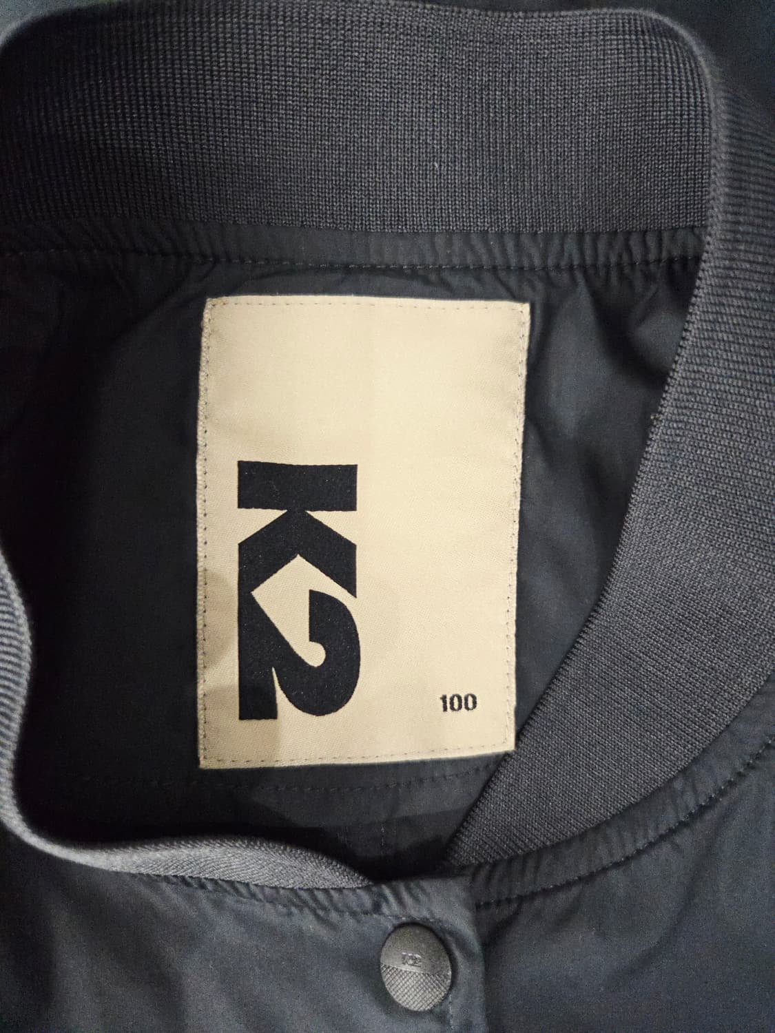 K2 블랙 롱 보머 바람막이 자켓 상품이미지7