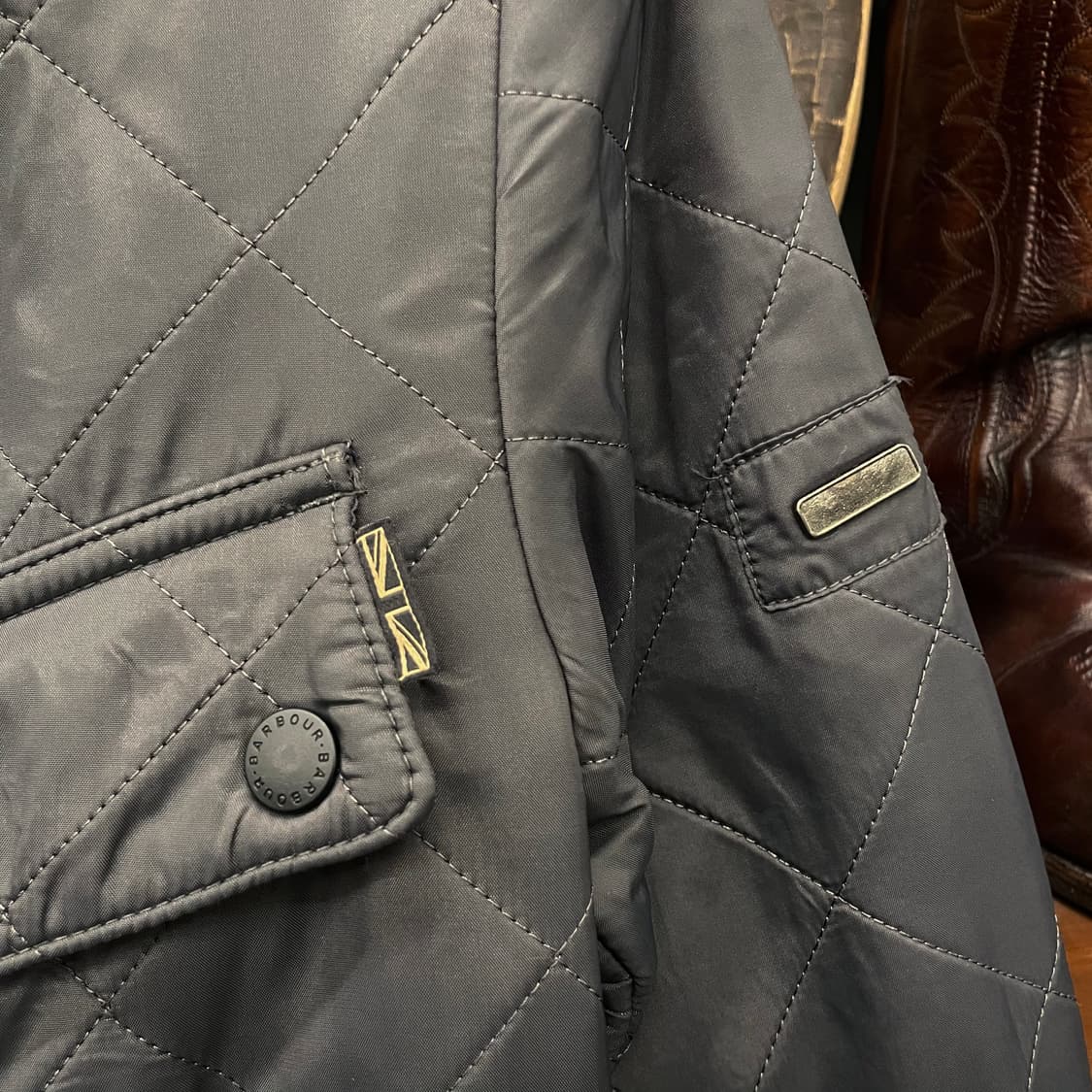 바버 넥 버클 인터네셔널 모터사이클 퀼팅 자켓 뷰포트 상품이미지5