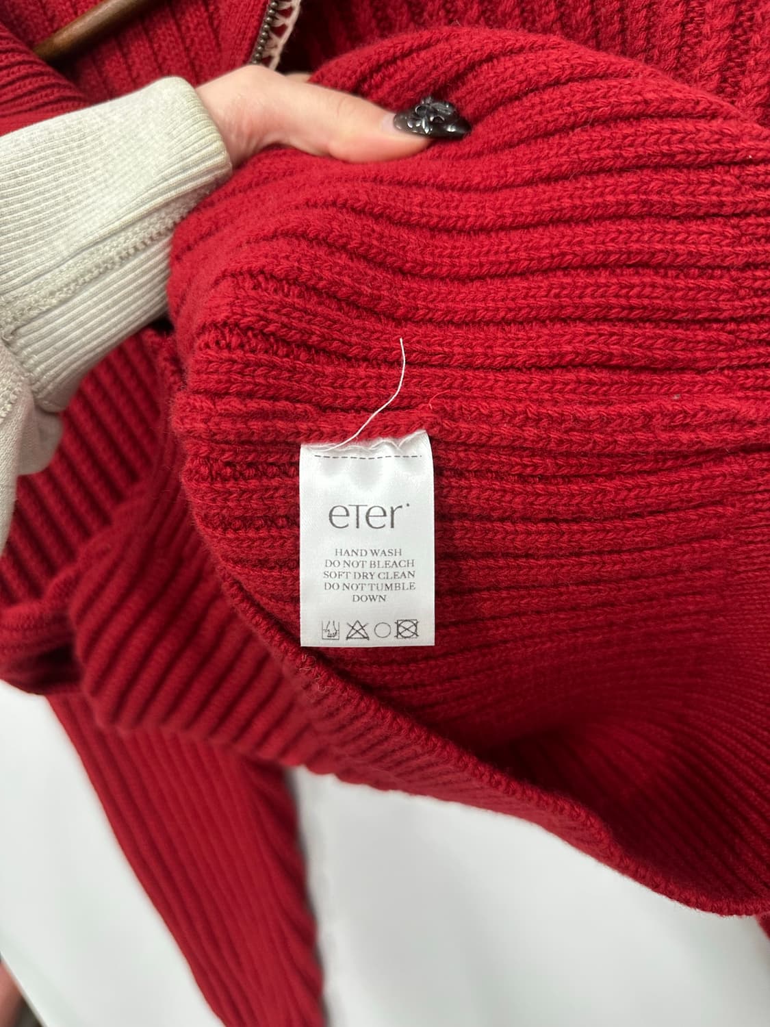 빈티지 니트 집업 상품이미지4