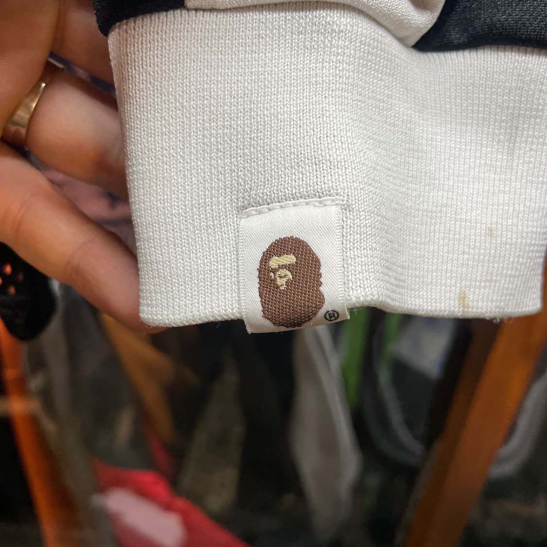A Bathing Ape BAPE 메쉬 롱슬리브 티셔츠 상품이미지4