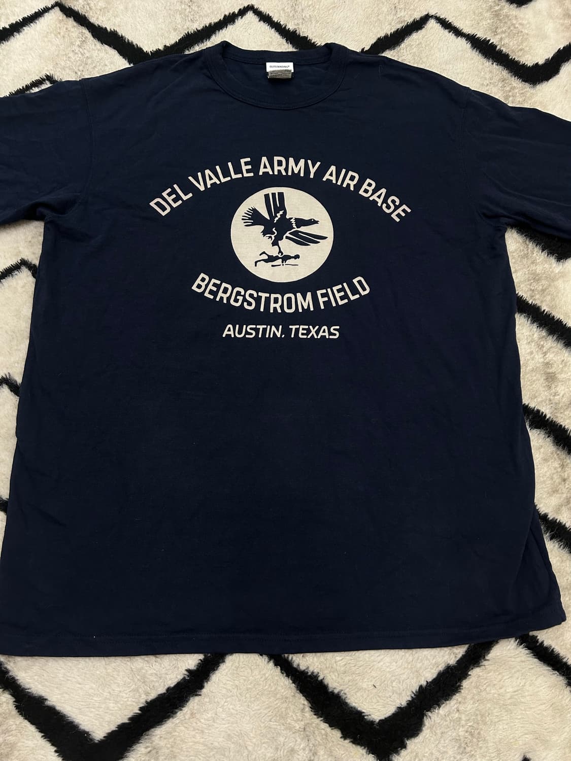 [XL]아웃스탠딩 육군 항공대 반팔/네이비 상품이미지2