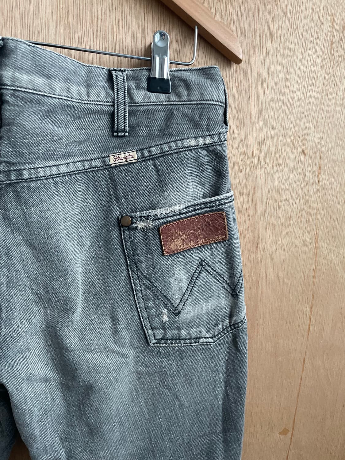 AKM X WRANGLER 패치워크 바나나 데님 팬츠 상품이미지6