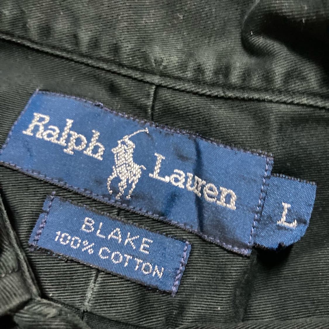 폴로랄프로렌 블레이크 원단 솔리드 블랙 셔츠 상품이미지4