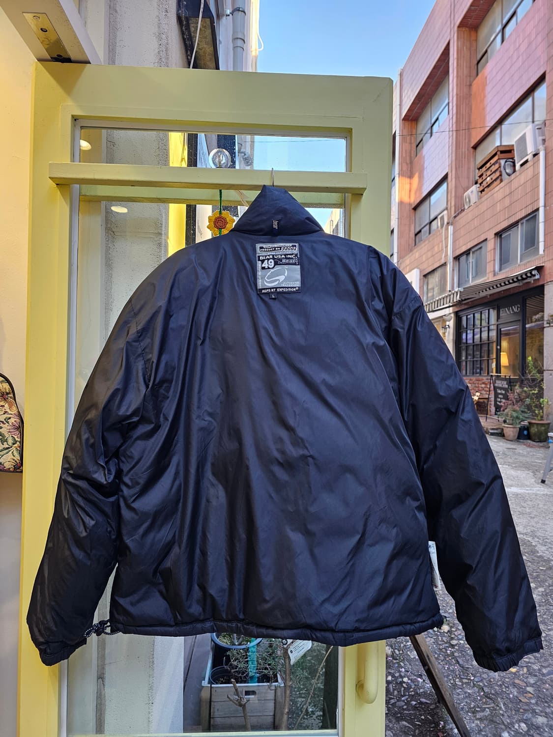 Bear USA 블랙 화이트구스다운 리버시블 패딩 상품이미지10