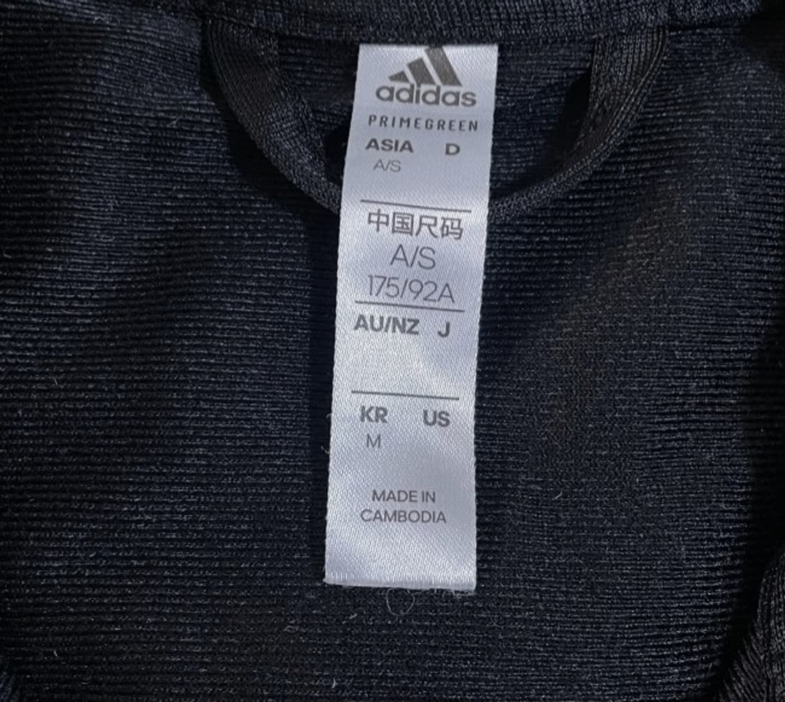 아디다스 블랙 검흰 트랙탑 져지집업 95/M 상품이미지3