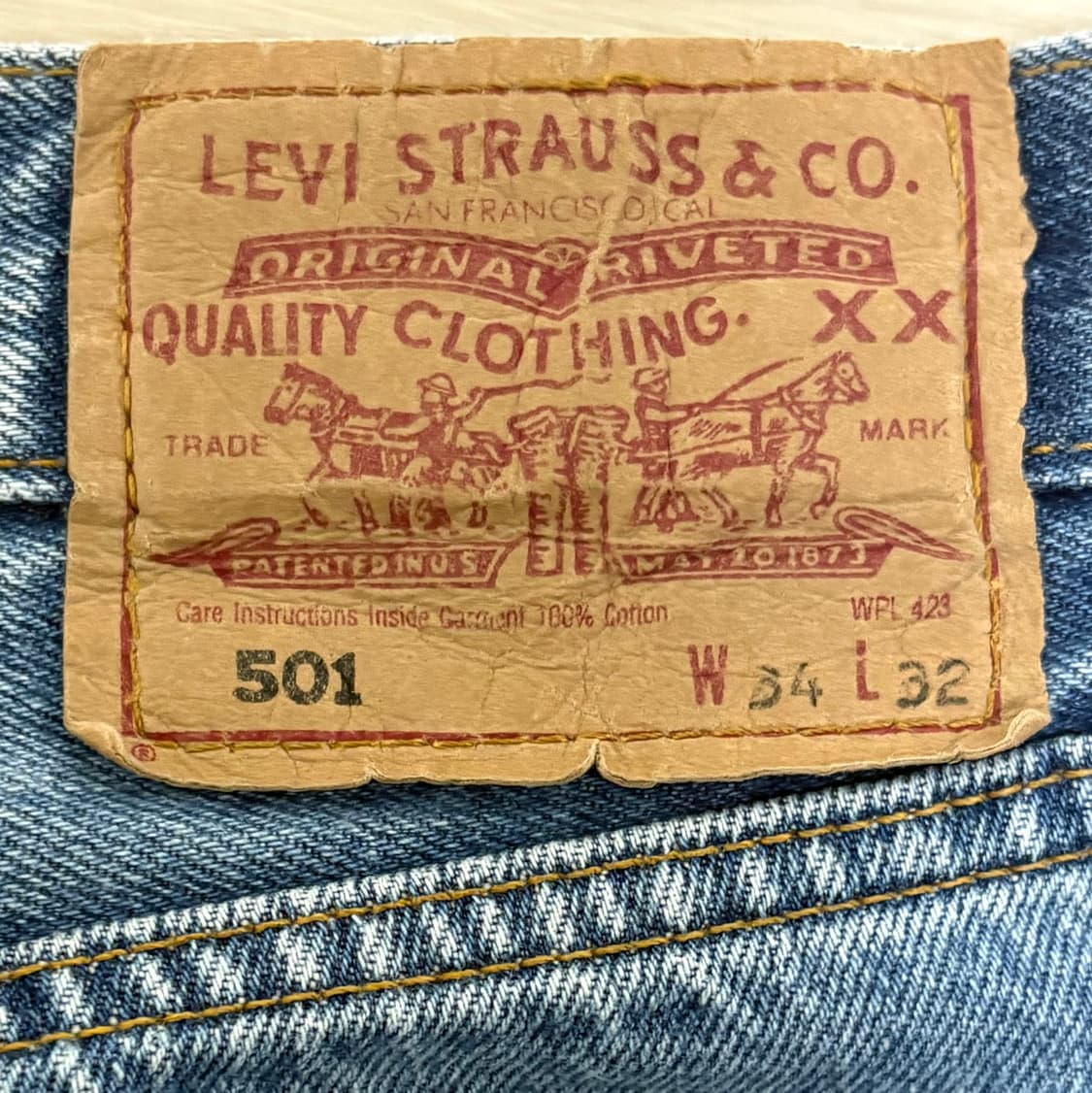 80년대 후반-90년 초반 리바이스 501 빈티지 상품이미지1