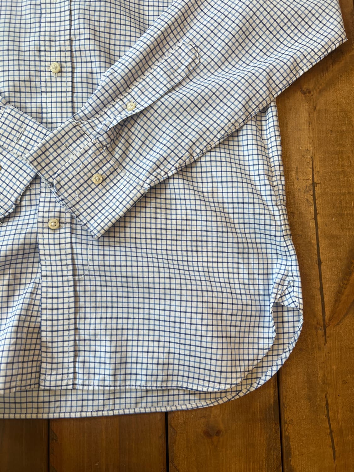 폴로 블루 체크 셔츠 상품이미지8