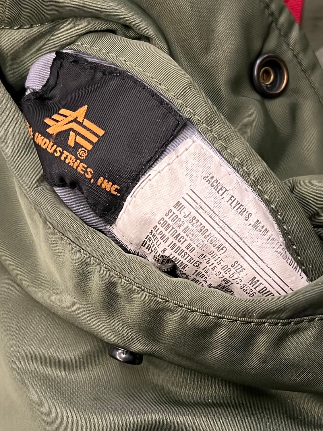 알파인더스트리 MA-1 자켓 처분  상품이미지5