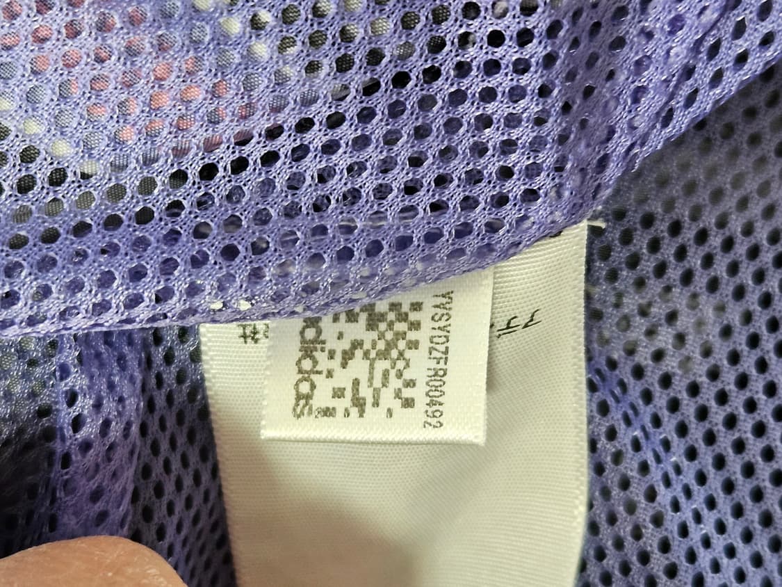 💜희귀 대대장급💜일본 아디다스 에스닉 페이즐리 바람막이 퍼플M/모리걸 상품이미지6