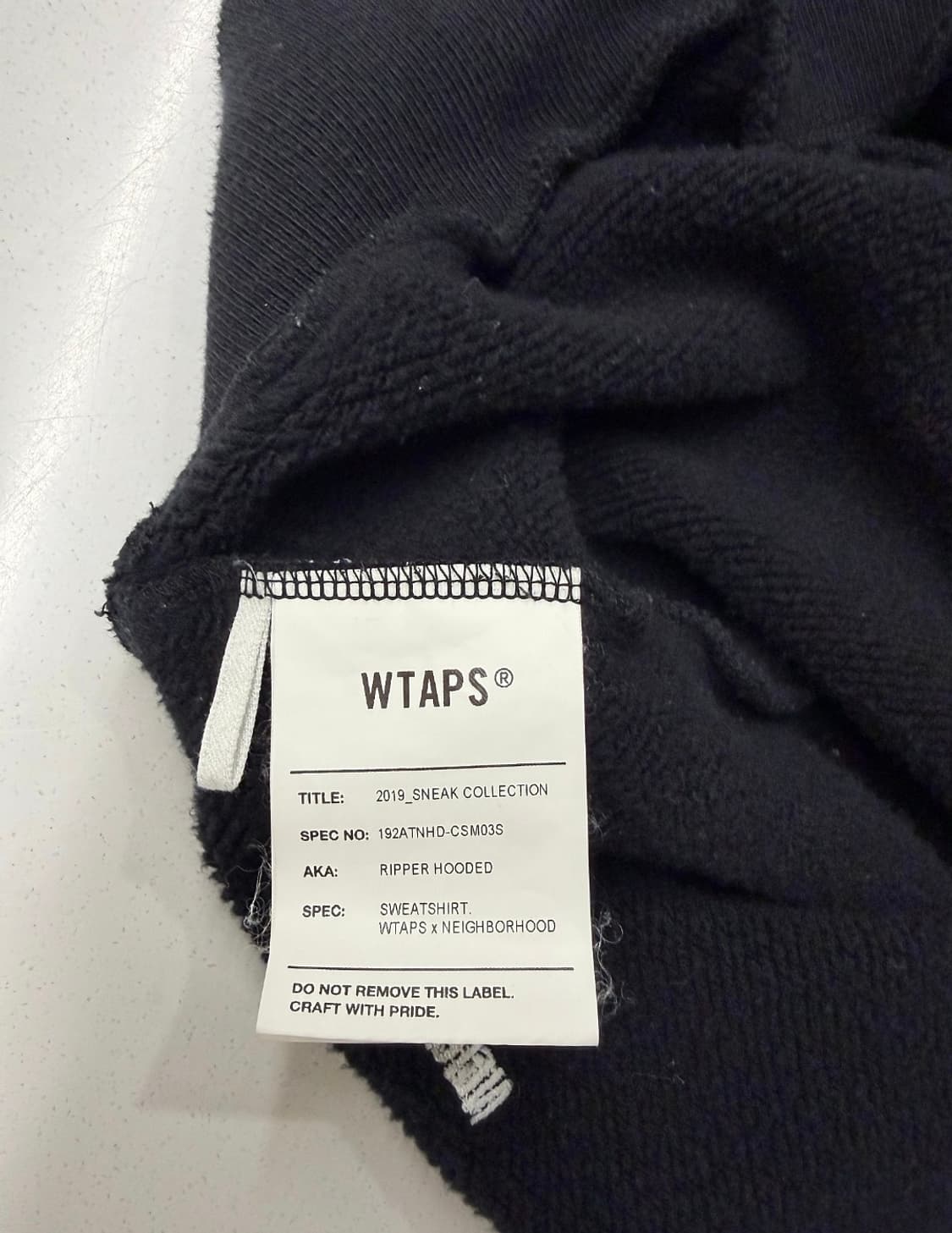 더블탭스 x 네이버후드 리퍼후드 상품이미지3