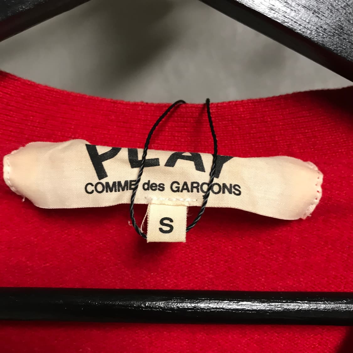 꼼데가르송 레드 가디건 S(W) 상품이미지5