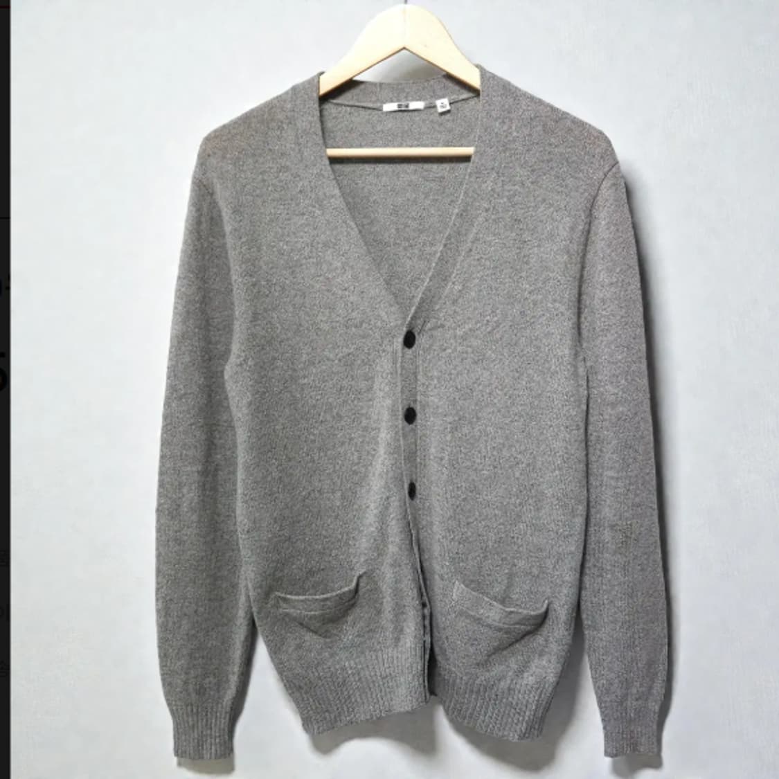 95)유니클로 울 가디건 그레이 상품이미지1