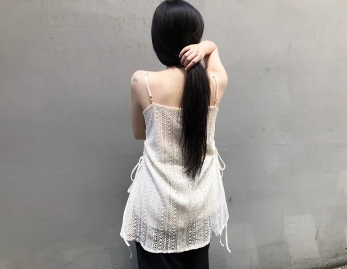 새상품) 그린씨 페어리 레이스 셔링 원피스 상품이미지2