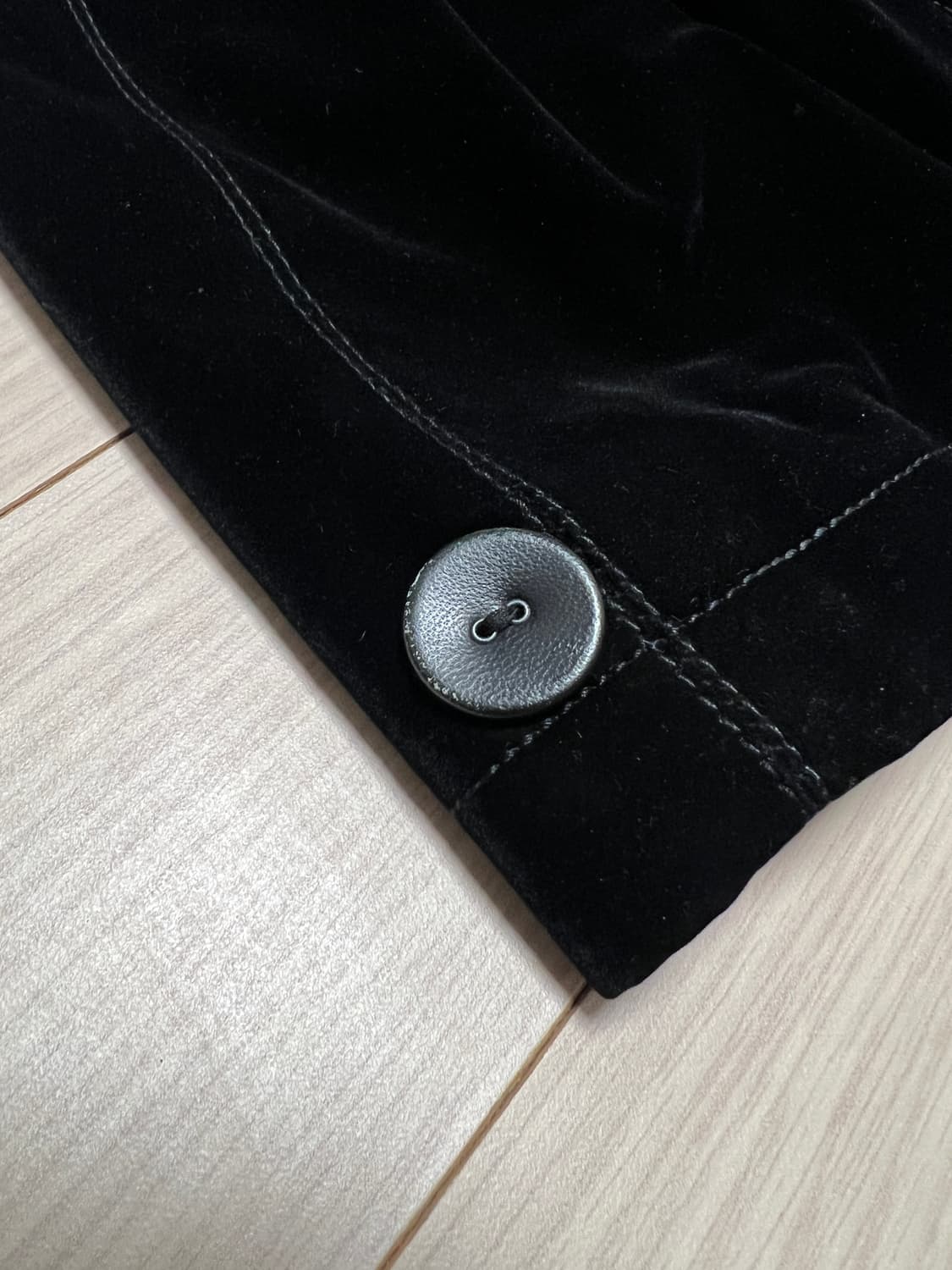 SIEG 블랙 벨벳 싱글 자켓 / 스티치 포인트 / 클래식 & 유니크 무 상품이미지5