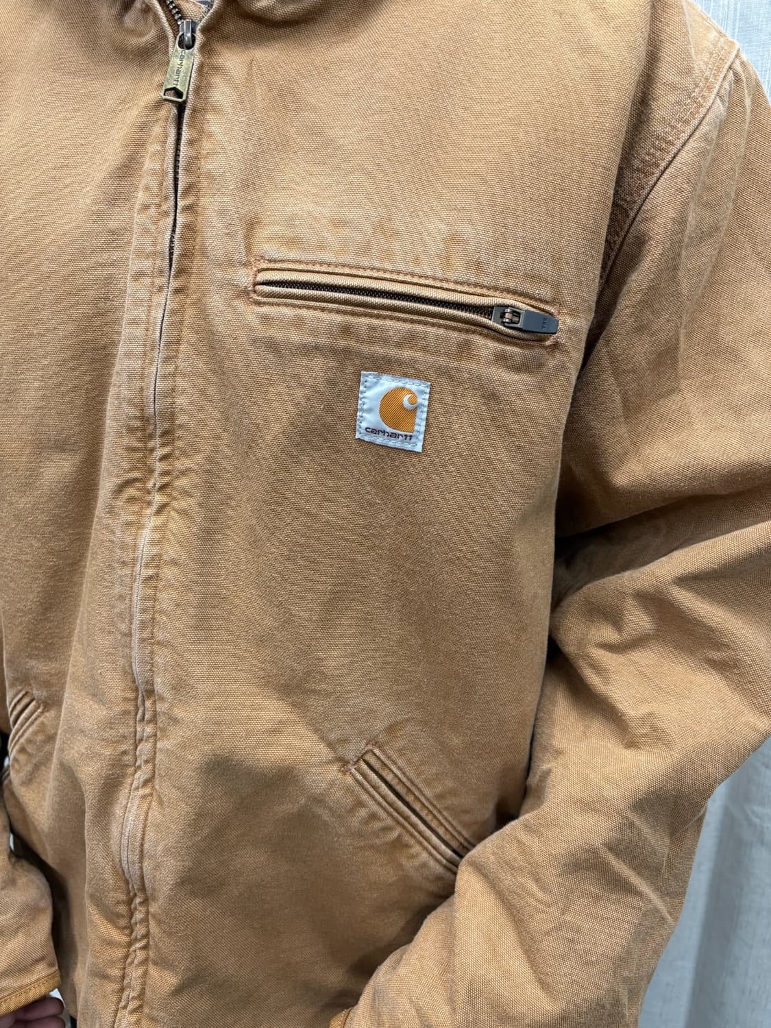 칼하트 빈티지 샌드스톤 덕 액티브 후드 자켓 상품이미지2