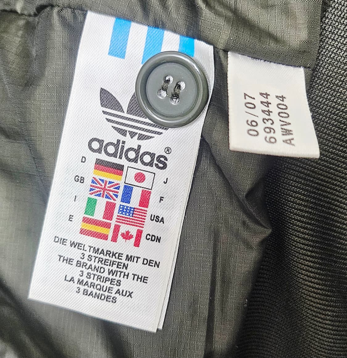 (105) ☆초대장급☆ 아디다스 파이어버드 [카키] 트랙탑 퀄팅자켓점퍼 상품이미지3