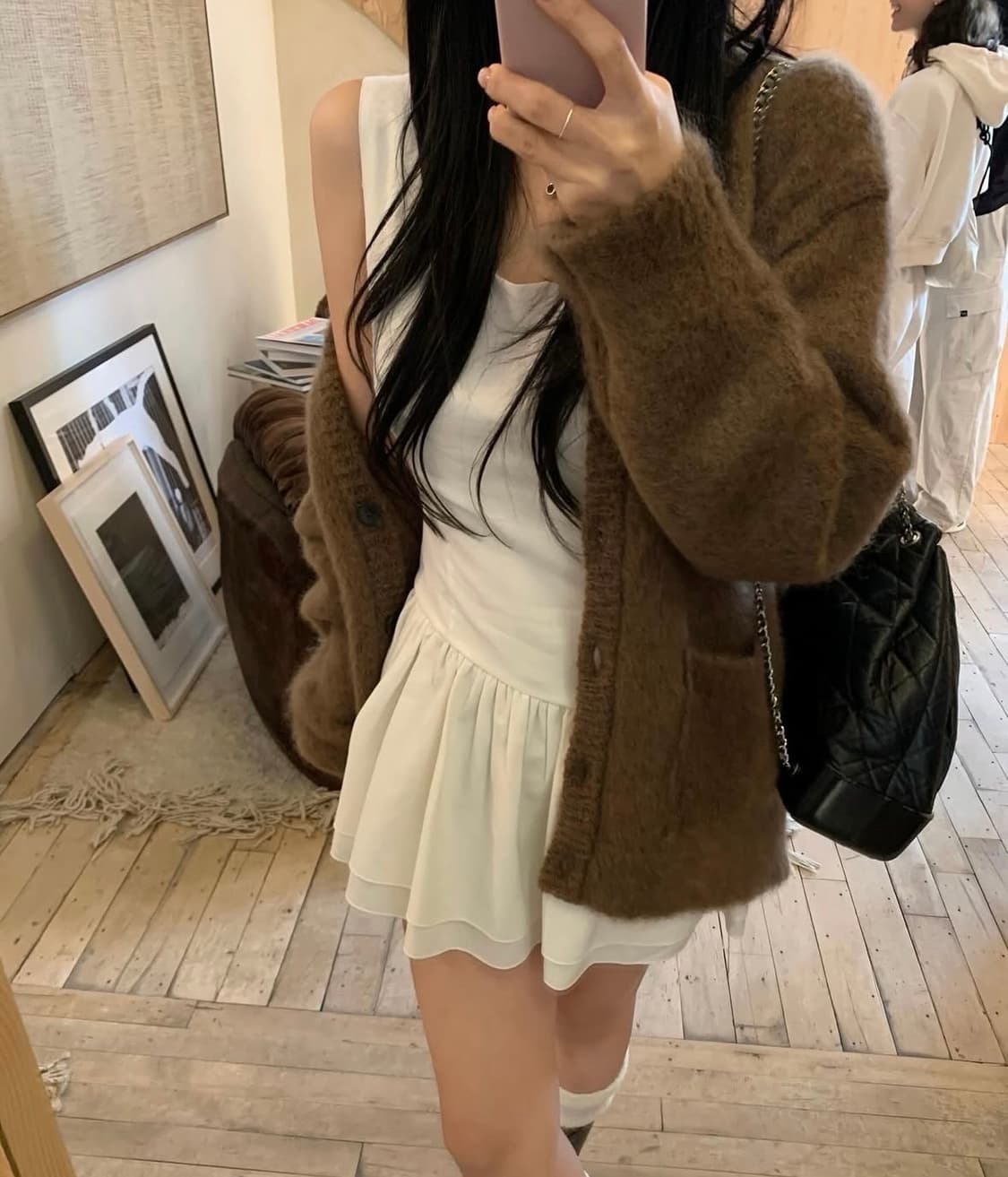 리즈 leeds Odette ruffle dress 택o 상품이미지5