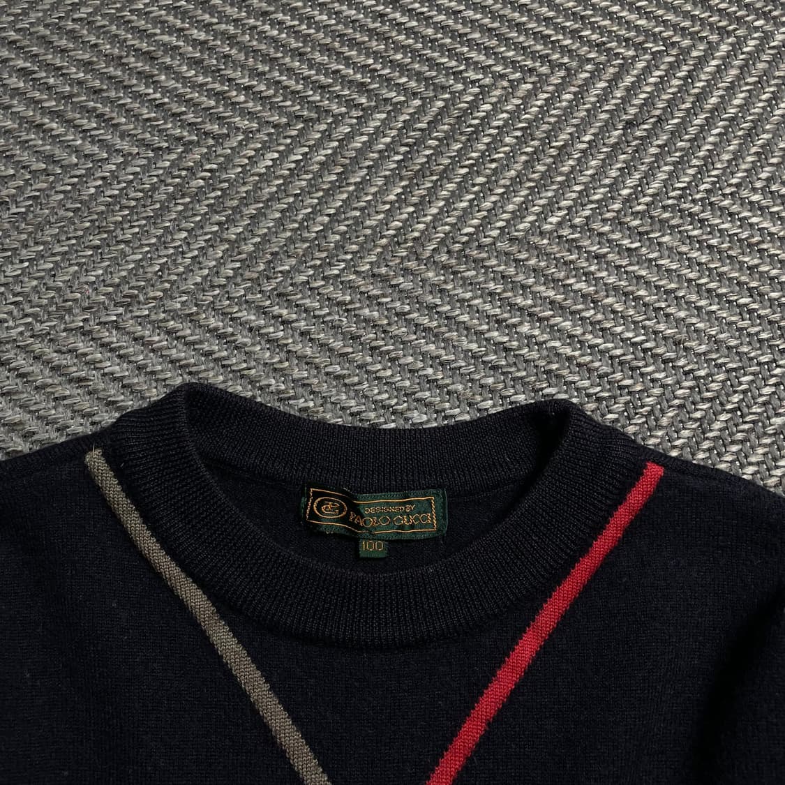 Paolo Gucci 아카이브 아가일 패턴 크롭 니트o 6155 상품이미지6