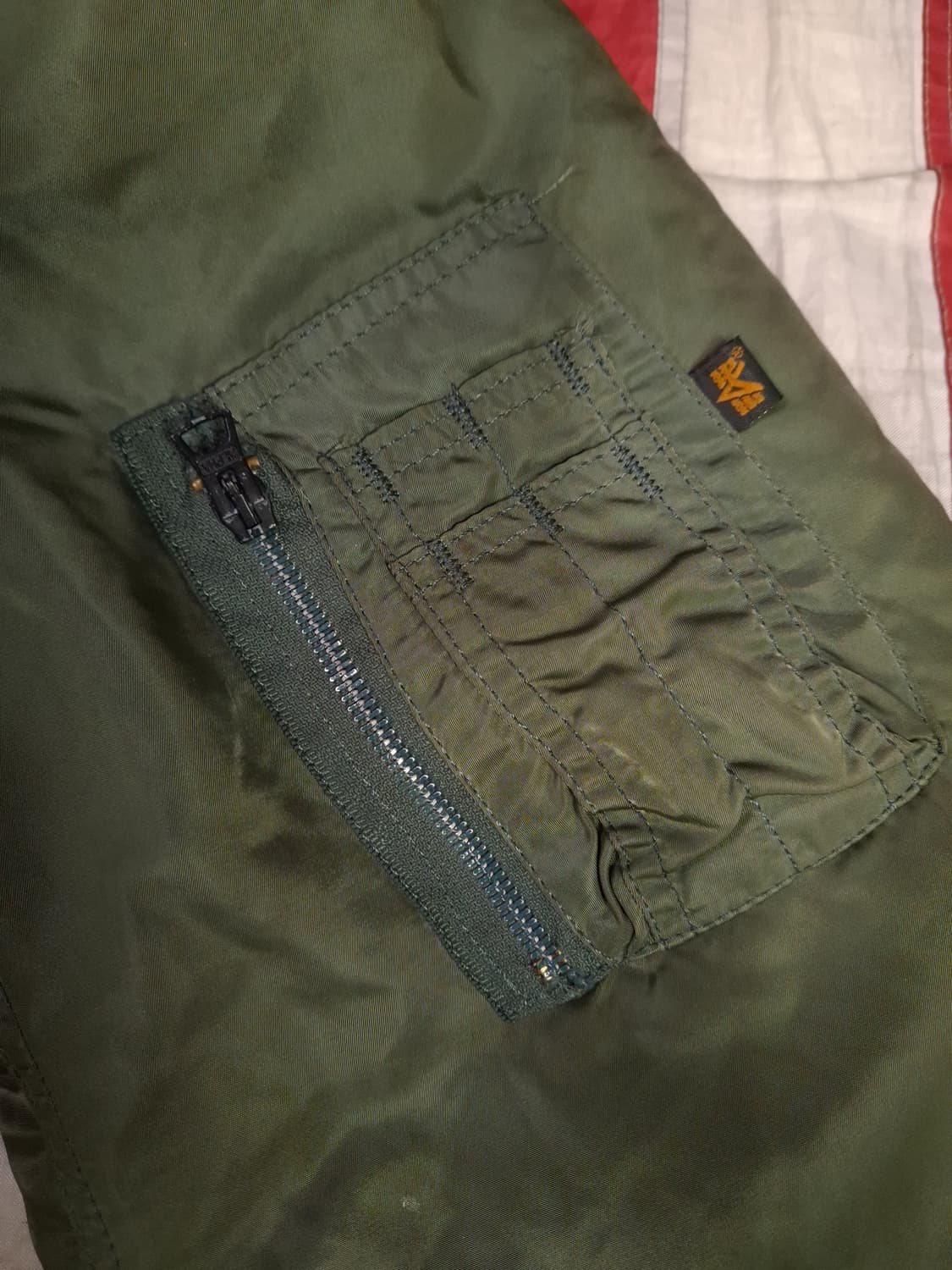 오리지날 미국제조 알파사 미공군 민수용 MA-1 항공점퍼 상품이미지4