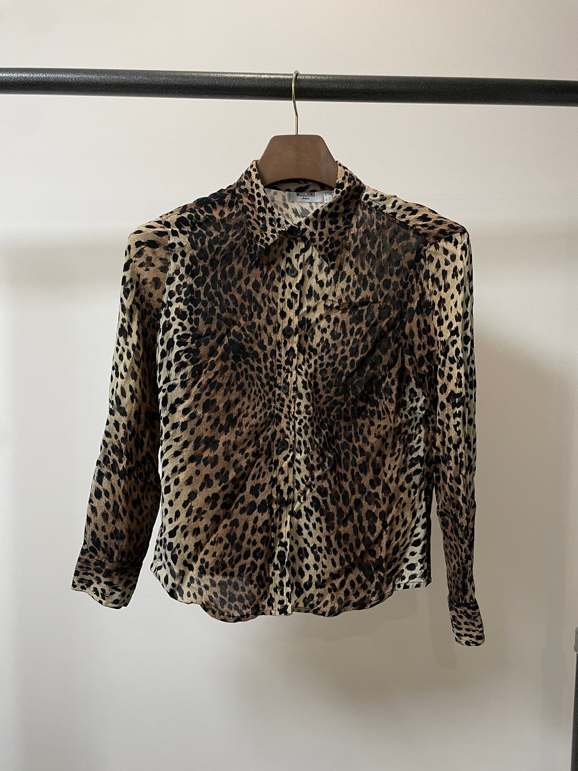 90s Moschino Jeans 레오파드 패턴 셔츠 상품이미지1