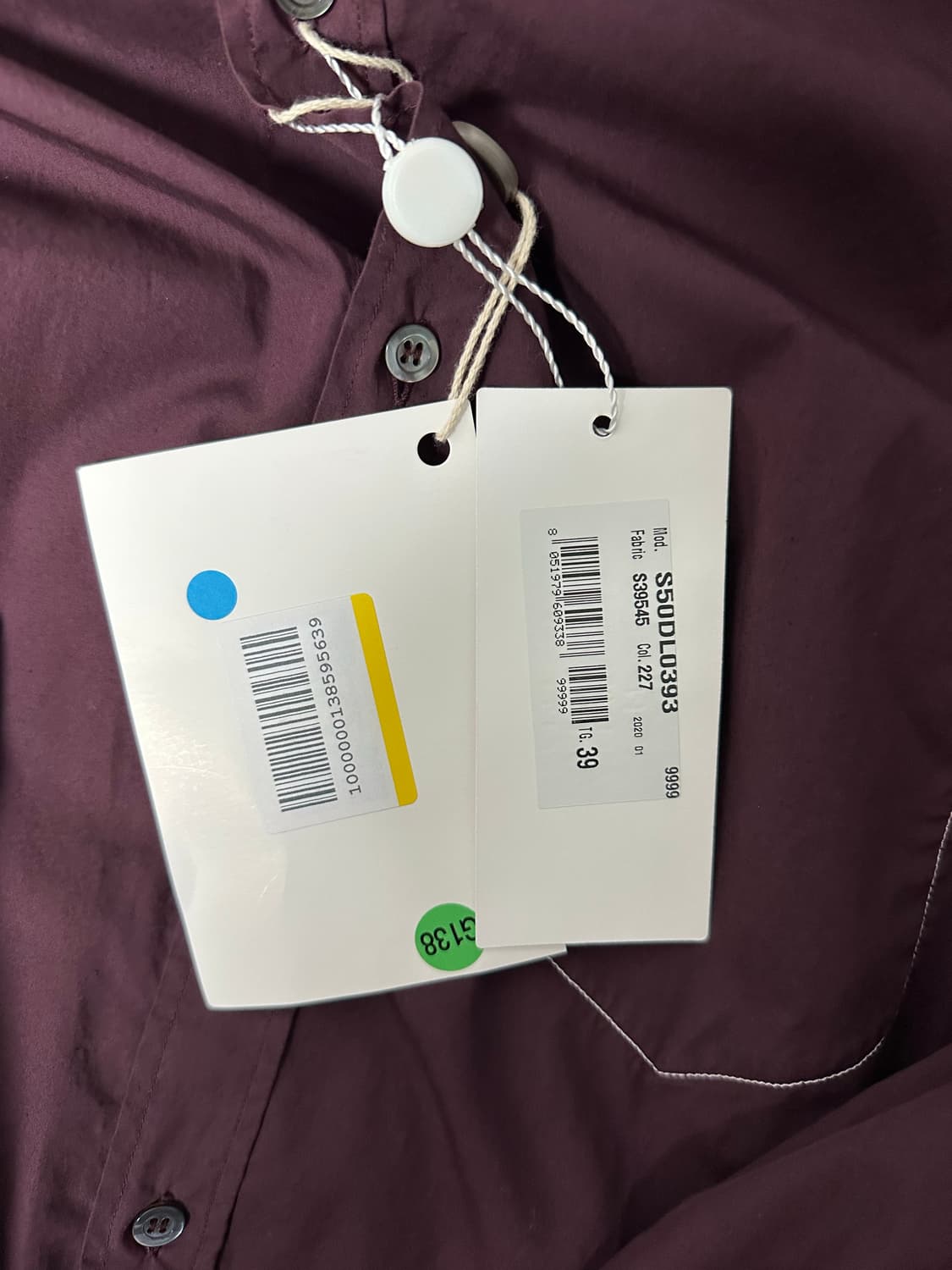 마르지엘라 셔츠 버건디 상품이미지3