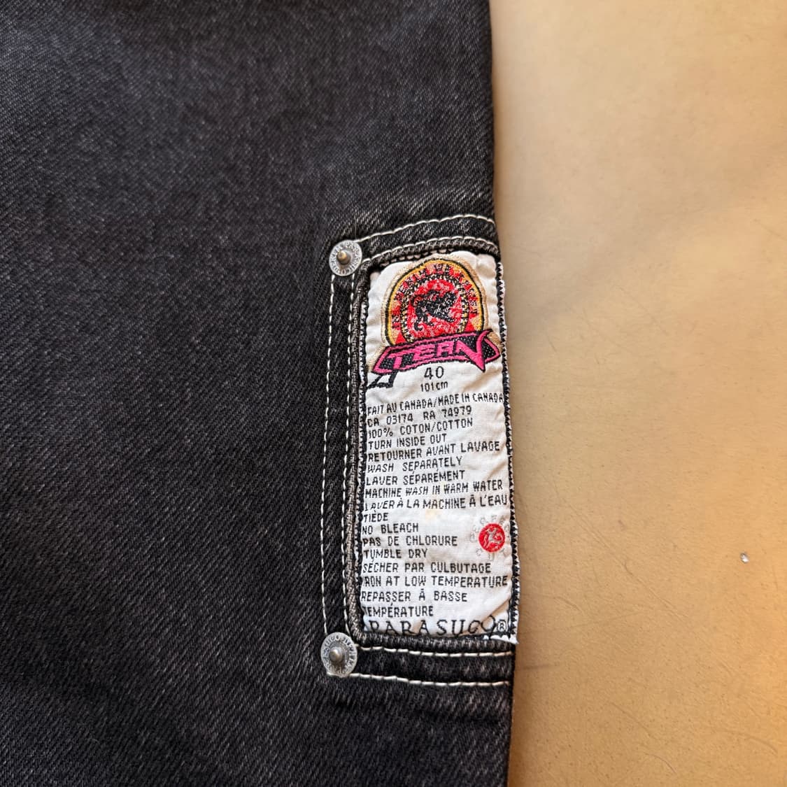 90S 파라수코 파이어후크 데님 팬츠 상품이미지3
