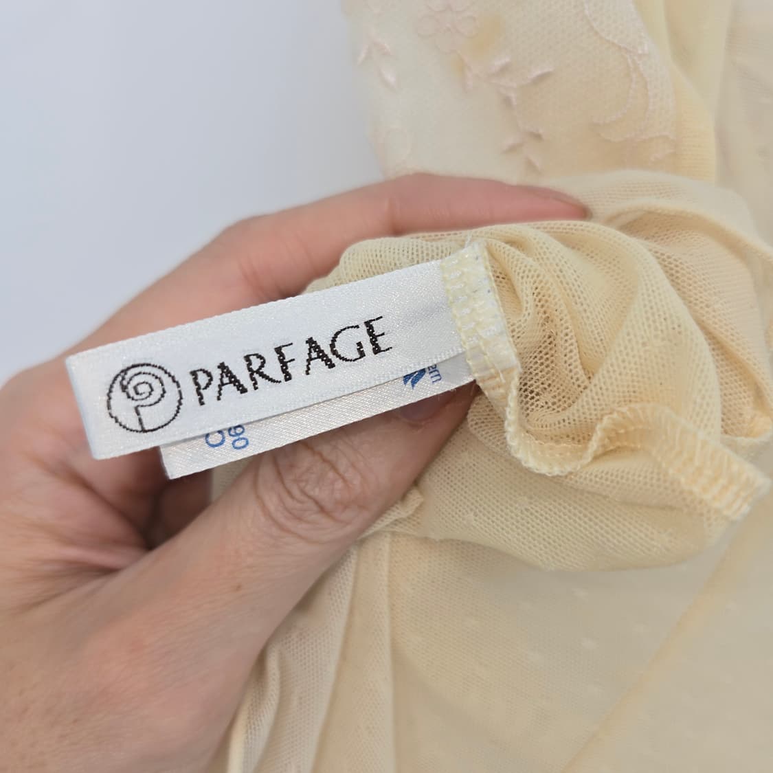 아이보리 레이스 꽃무늬 슬립 뷔스티에 상품이미지6